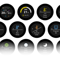 Termostato Inteligente RKHK de 16A para Calefacción por Suelo Radiante, Programable Diariamente, con Iconos Coloridos ℃   y ℉   Pantalla
