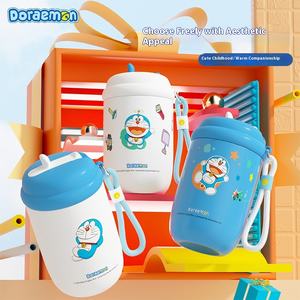 Autentico Doraemon in acciaio inox Tumbler nome comune ad alto valore di colore cartone animato divertente pino <span class=keywords><strong>Con</strong></span> Thermos Cup per gli studenti bambini - Product Image 4