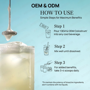 OEM Colostrum Powder Bovine Colostrum Milk Powder <strong>Supplement</strong> for Gut Health <strong>Bloating</strong> Skin Hair Immunity Keto Gluten Fat-Fre - Product Image 5