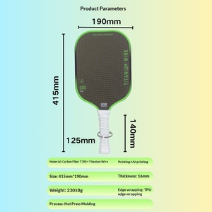 Raqueta de Pickleball Profesional de Fibra de Carbono de 5ª Generación, Nueva, con Núcleo de Panal T700 de 16 mm, Prensada en Caliente Directo de Fábrica - Product Image 2