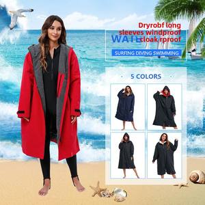 <span class=keywords><strong>Bata</strong></span> de Cambio de Surf para Adultos, Personalizada, Extra Grande, Gruesa, Resistente al Viento e <span class=keywords><strong>Impermeable</strong></span>, con Forro Polar para la Playa - Product Image 1