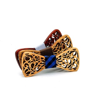 Ensemble de nœuds <span class=keywords><strong>papillon</strong></span> en <span class=keywords><strong>bois</strong></span> massif creux pour enfants populaires en Europe et aux États-Unis - Product Image 1