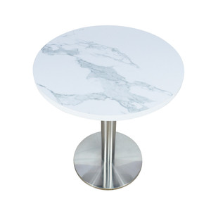 Bàn Cuối Chân Bằng Thép Không Gỉ Phần Cứng 2022 Bàn Ăn Cạnh Giường Bàn Cà Phê Hình Tròn - Product Image 3