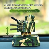 Diffuseur de parfum de voiture rotatif en ABS à énergie solaire, camouflage, pour console centrale, accessoire décoratif