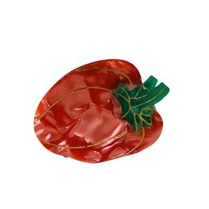 Kadın kızlar sevimli orta lahana korkak kabak taklidi sebze saç kelepçe fantezi asetat gıda şekilli mantar pençe klip - Product Image 5