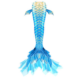 Costume da Bagno Elastico <span class=keywords><strong>per</strong></span> Bambine, Coda di Sirena ad Asciugatura Rapida, Tankini Ispirato a <span class=keywords><strong>Film</strong></span> e Serie TV - Product Image 4