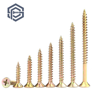 Vis pour panneaux <span class=keywords><strong>de</strong></span> particules, jaune passivé, autotaraudeuse, double filetage grossier, Pozidriv, tête fraisée, fixations pour panneaux <span class=keywords><strong>de</strong></span> <span class=keywords><strong>bois</strong></span> - Product Image 5