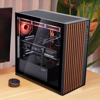 Boîtier de jeu pour ordinateur de bureau Xianshunyue, acier SPCC et panneau frontal en verre, côtés transparents, carte mère ATX, refroidissement par eau 360