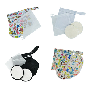 Almohadillas <span class=keywords><strong>de</strong></span> Bambú Orgánico Lavables para Sujetador <span class=keywords><strong>de</strong></span> Lactancia, Reutilizables, con Bolsa <span class=keywords><strong>de</strong></span> Transporte - Product Image 1