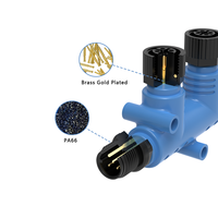 Capteur M12 NMEA2000 Connecteur DIN 5pin Circulaire Étanche IP68 IP67 Câble avec Signal Mâle Femelle Codé Métal Alimentation