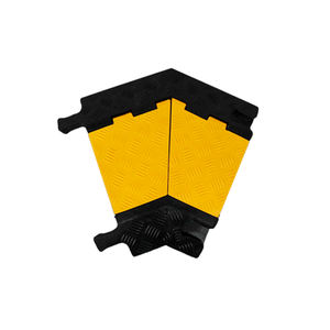 5 चैनल औद्योगिक गति गांठ पीले कवर तार रबर गति बम्प केबल रक्षक - Product Image 4