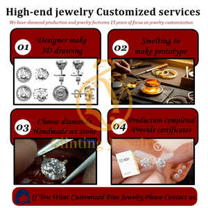 Brincos de Diamante Criado em Laboratório 14K 18K Personalizados com Certificação IGI, Corte Redondo Brilhante VVS, Joias de Diamante Cultivado em Laboratório - Product Image 6