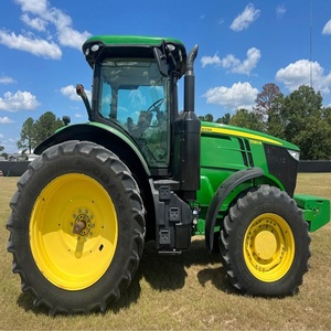 Tractor agrícola John Deeree 7230R, máquina agrícola confiable para arar operaciones de preparación de suelo, cargador, uso en el campo - Product Image 4