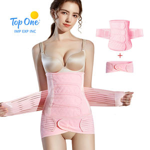 Top One Noir Récupération Postnatale C Section Bande Coton Soutien Taille Trianer Postpartum Ventre Wrap Ceinture Après La Grossesse - Product Image 4