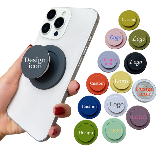 Simple Color Magnetic Phone Grip Holder with Custom Logo OEM Manufacturer's Simple Design Finger Holder