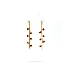 Pendientes de Plata de Ley con Granate de Colores, Elegantes y de Lujo para Mujer, para Aniversario, Fiesta, Boda, Joyería Fina al por Mayor - Product Image 4