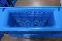 NEXARA Palettes européennes écologiques en HDPE 14kg 1200*1000*150mm Offre Spéciale Surface d'entrée à 4 voies à simple face Trois coureurs