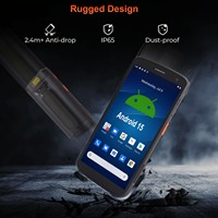 PDA portable robuste Android 15 GMS 4G LTE WIFI GPS NFC RFID Lecteur de codes-barres 2D Collecteur de données