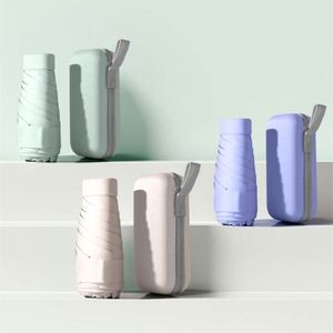 Paraguas de Bolsillo UV Mini Portátil para Mujer, Plegable en 6 Secciones, Compacto, con Protección Solar, Pequeño, para Viajes - Product Image 4