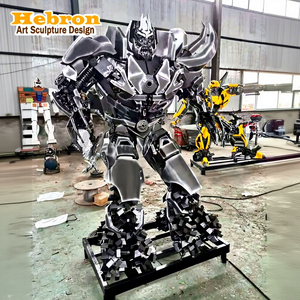 Sculpture Optimus Prime en métal, sculpture de robot en fer, sculpture <span class=keywords><strong>Transformers</strong></span>, sculpture de robot <span class=keywords><strong>Megatron</strong></span> - Product Image 1