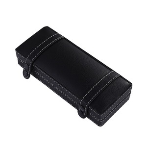 Cổ Điển Màu Đen Mát Bút Da Trường Hợp Quà Tặng Sang Trọng Đóng Gói Hộp Da Trường Hợp Bút Cho Nam Giới Chiến Thuật Súng Bút - Product Image 1