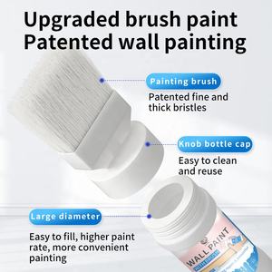 Benming 2025สีแปรงทาสีผนังพร้อมแปรงเป็นหนึ่งชุด-สีซ่อมแซมผนังสำหรับผนังบ้านภายใน - Product Image 5