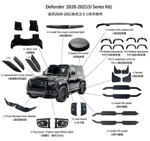 Kit carrosserie Série U pour Land Rover Defender 110/90 2020-2024, amélioration style urbain 2025, aileron arrière, feux de brouillard, cache-roue, pédale <span class=keywords><strong>auto</strong></span> - Product Image 4