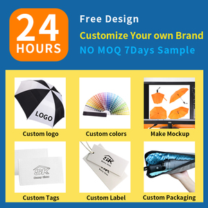 Double Layers Golf <strong>Umbrella</strong> <strong>Custom</strong> Logo OEM ODM Wholesale Modern Large Fiberglass <strong>Custom</strong> Golf <strong>Umbrella</strong> As Business Gift - Product Image 5