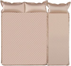 Colchón Autoinflable de Espuma Viscoelástica de Doble Onda de Alta Calidad con Almohada para Acampar al Aire Libre - Product Image 3