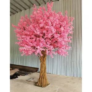 I52 arbres de fleurs de cerisier artificiels faits à la main arbre rose clair avec Base intérieur extérieur maison bureau fête mariage