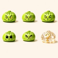Jouet anti-stress vert en forme de boulette, jouet sensoriel TPR, boîte mystère, cadeau de relaxation pour le bureau