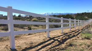 Kunden spezifische weiße tragbare Pferde farm außerhalb PVC-Stahl zaun mit Tor - Product Image 4