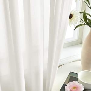 <span class=keywords><strong>Tende</strong></span> in Chiffon Bianco per <span class=keywords><strong>Soggiorno</strong></span> e Ufficio, Morbide e Setose, Decorazione con Asta, <span class=keywords><strong>Tende</strong></span> Moderne per Finestre - Product Image 6