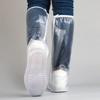 Vente en gros de couvre-chaussures en silicone antidérapant imperméable pour la cheville et la protection des chaussures longues couvre-semelle épaissie à haute élasticité