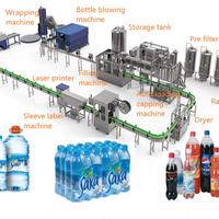 Ligne de production automatique d'eau minérale potable 4000bph 500ml a à Z Turn Key Project Ligne entière de Sally China