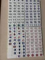 Stock US, Expédition Rapide : Ensemble de Mahjong Américain de Luxe en Acrylique, Portable, Bleu Transparent, Motif Papillon, 160 Tuiles, Divertissement