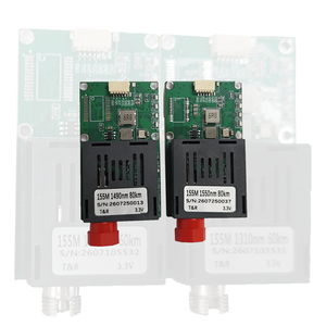 Transceptor de Video de Fibra Óptica TTL de 80KM 1490nm 1550nm, Mini Transceptor de Fibra Óptica de 0-5 Dbi, Conversor de Medios de Video de Fibra Óptica - Product Image 1