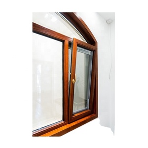 Aluminum #65 Grey 2.0mm Both Open Thermal Break 6mm +12A+6mm Double Tempered Glass Casement Window - Product Image 2