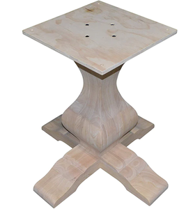Patas de Pedestal para Muebles, Pedestales de Madera de Caucho Sólido de Alta Calidad para Mesa de Comedor, Pedestales Modernos de Madera Resistente - Product Image 4