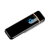 Briquet électronique rechargeable avec batterie intégrée et design en métal