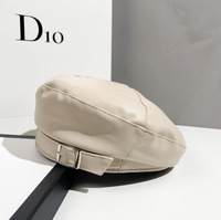Béret en cuir style Vintage pour homme et femme, chapeau plat Gatsby journaux boy pour conduire Lvy