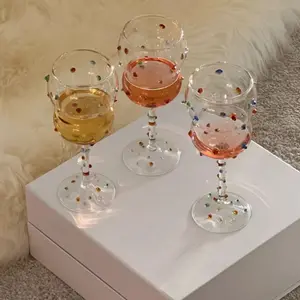 Calice di vetro di cristallo di lusso leggero di grande capacità bordeaux bicchiere di vino rosso papillon tulipano bicchiere di vino