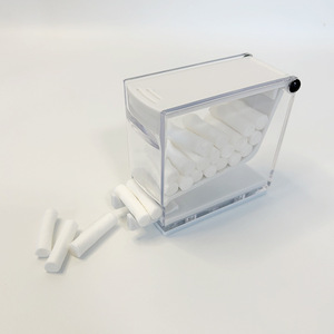 Press Type Cotton <b>Roll</b> <b>Box</b> For Dental Oral Care Multi Color Storage Container With Lid And Dispenser Tray - Product Image 2