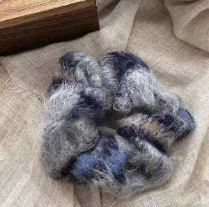 ที่คาดผมขนสัตว์ขนาดใหญ่สำหรับฤดูใบไม้ร่วงและฤดูหนาว ผ้าผูกผมนุ่มน่ารักหวานๆ สำหรับผู้หญิง - Product Image 6