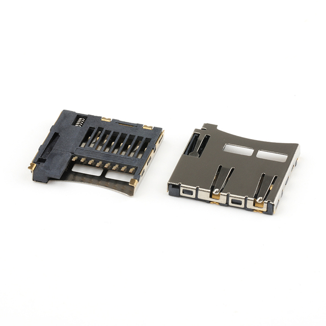 High Quality Micro SD Card Connector Push Push Type Micro SD TF Reader Card Connector