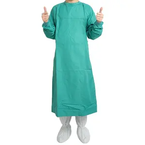 New Style Breathable Protection Antibacterial Fabric Uniform Waterproof Hospital Disposable Isolation Gown For Medical