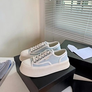 Zapatillas de plataforma de lona con cordones, diseño de dientes de sierra verticales, estilo casual, para mujer, novedad 2026 - Product Image 5