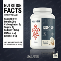 Poudre de protéines de lactosérum hydrolysée OEM ISO 100 Dymatize Elite 100% isolat de protéines de lactosérum 5 lb