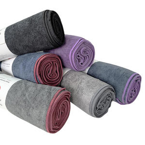Toalla de Yoga Caliente Económica de Fábrica con Ancho Extra, Toalla Deportiva Gaiam, Logotipo Personalizado Naranja, Toalla de Yoga Caliente para Hidratación - Product Image 1