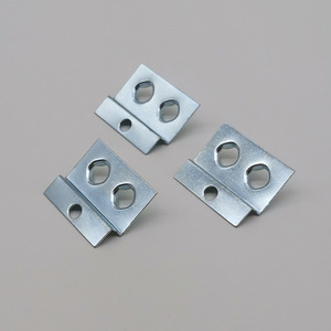 E219 6 Blue Zinc Furniture Hinge Double Hole Flush <b>Mount</b> Hidden Hook For Picture <b>Frame</b> Mounting Minimalist Design - Product Image 1